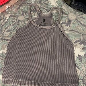 Gray Ribbed Women's bra